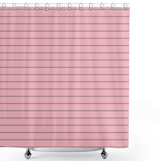 Personality  Pink Seamless Horizontal Stripe Pattern Background Shower Curtains