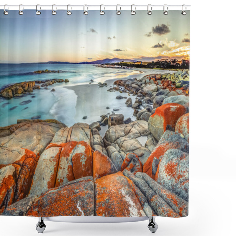 Personality  Bay Of Fires Shower Curtains