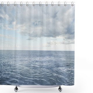 Personality  Cloudy Sky And Ocean Shower Curtains