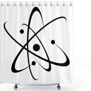 Personality  Molecule Shower Curtains
