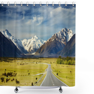 Personality  Southern Alps, New Zealand Shower Curtains
