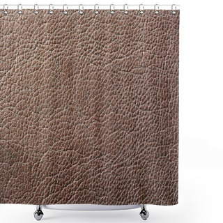 Personality  Brown Artificial Leather Texture Shower Curtains