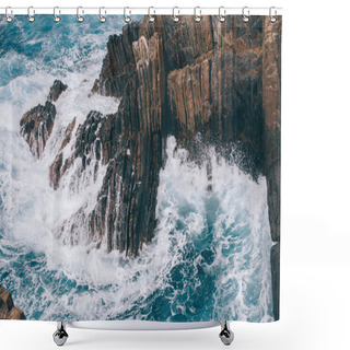 Personality  Cliffs Shower Curtains