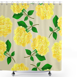 Personality  Seamless Texture Tea Rose Vector Shower Curtains