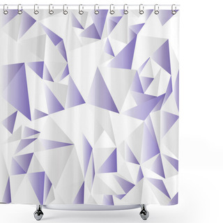 Personality  Seamless Triangles Texture Shower Curtains