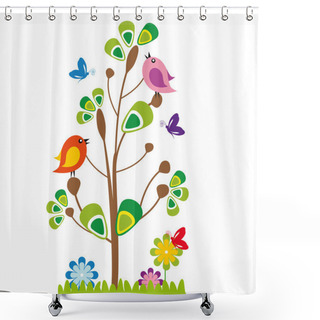 Personality  Funny Kids Background Shower Curtains