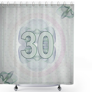 Personality  Monetary Banknote Background Shower Curtains