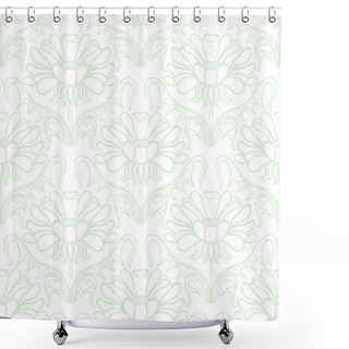 Personality  Floral Vintage Damask Pattern Shower Curtains