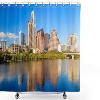Personality  View Of Austin, Downtown Skyline Shower Curtains