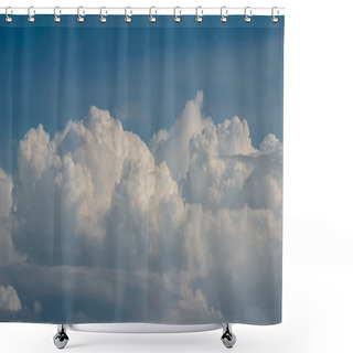 Personality  Nice Clouds In Blue Sky Shower Curtains