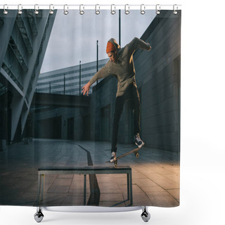 Personality  Skateboarder Shower Curtains
