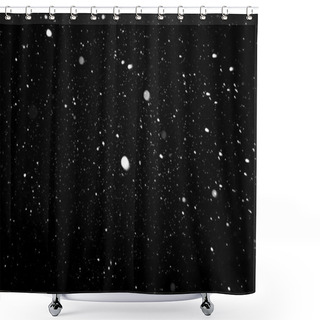 Personality  Falling Snow Shower Curtains