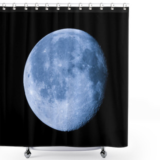 Personality  Waning Gibbous Moon Shower Curtains