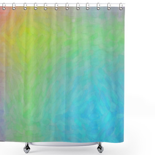 Personality  Nice Abstract Illustration Of Pink, Green And Blue Watercolor On Paper Paint. Handsome  For Your Project. Shower Curtains