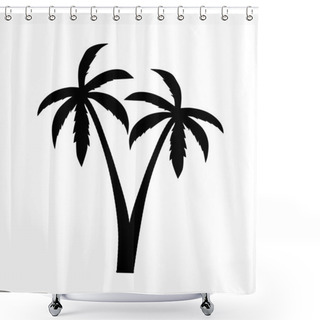 Personality  Palm Shower Curtains