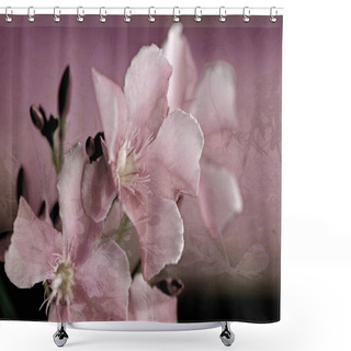 Personality  Oleander Flower Art Digital Painting Shower Curtains