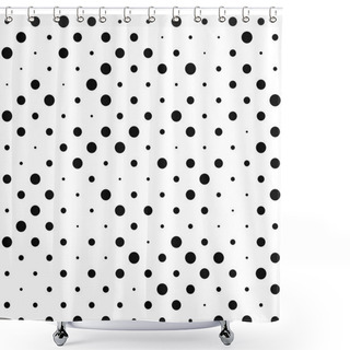 Personality  Different Polka Dot Pattern Shower Curtains