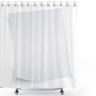 Personality  Sheet Of Paper Shower Curtains
