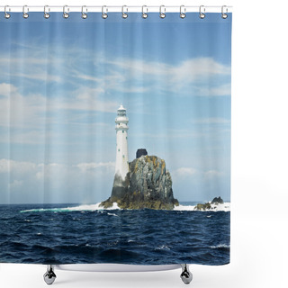 Personality  Lighthouse, Fastnet Rock, County Cork, Ireland Shower Curtains