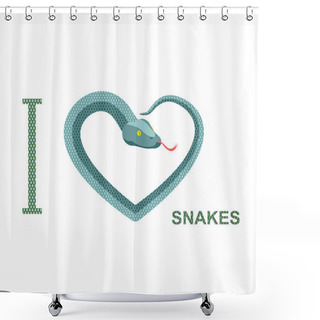 Personality  I Love Snakes. Symbol Of  Heart Of  Snake. Python Curled Up. Ve Shower Curtains