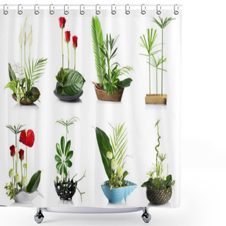 Personality  Creative Floral Compositions Shower Curtains