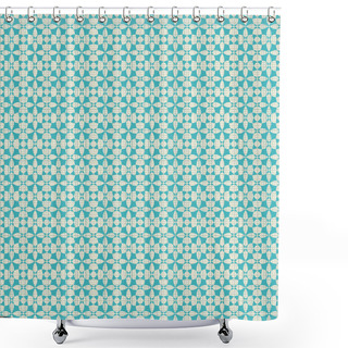 Personality  Geometric Abstract Seamless Ornament Shower Curtains