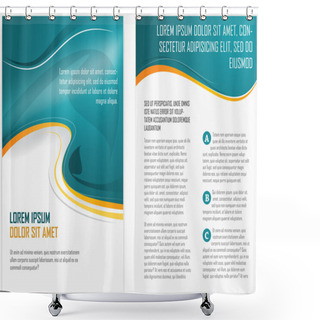 Personality  Brochure Page Shower Curtains