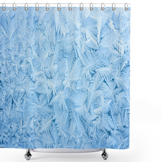 Personality  Abstract Frost Background Shower Curtains
