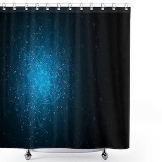 Personality  Abstract Futuristic Background Shower Curtains