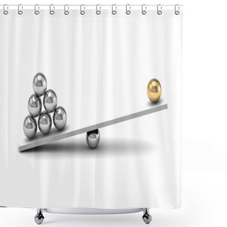 Personality  Disbalance (high Resolution 3D Image) Shower Curtains
