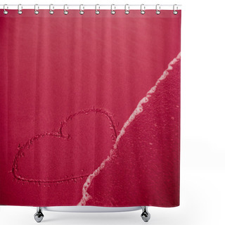 Personality  Love On Sand Shower Curtains