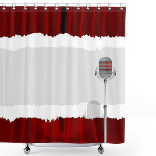 Personality  Venue Copy Space Shower Curtains