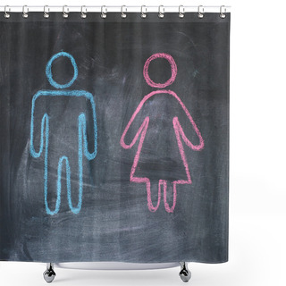 Personality  Gender Figures Shower Curtains