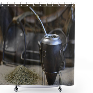 Personality  Argentine Mate, National Drink Of The Gauchos. Shower Curtains
