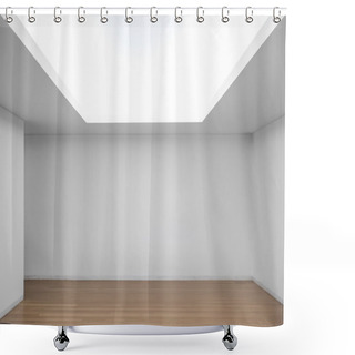 Personality  Empty Exhibition Space Shower Curtains