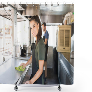 Personality  Getting Ready To Cook Some Food Shower Curtains
