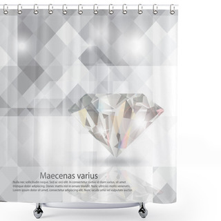 Personality  Diamond Background Shower Curtains