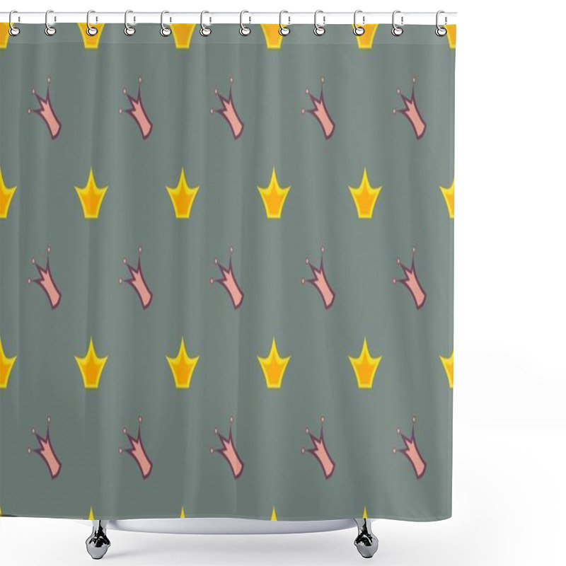 Personality  Colored background with different accessories shower curtains