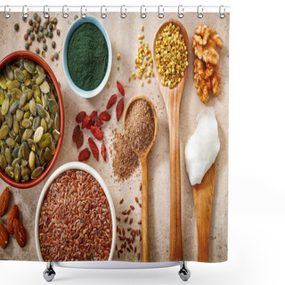 Personality  Various Kinds Of Superfoods  Shower Curtains