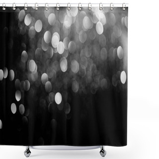 Personality  Abstract Shiny Decorative Background With Blurred Silver Glitter  Shower Curtains
