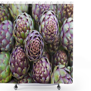 Personality  Pile Of Italian Artichokes Shower Curtains
