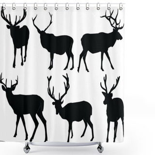 Personality  Deers Collection Shower Curtains