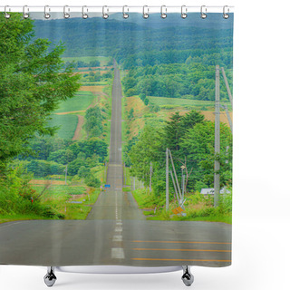 Personality  The Path Of The Roller Coaster (Furano, Hokkaido) Shower Curtains