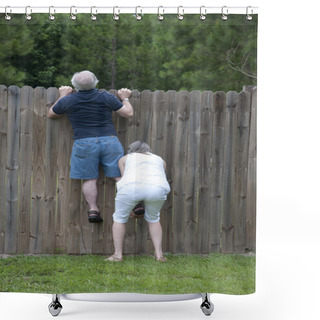 Personality  Nosey Neighbor Shower Curtains