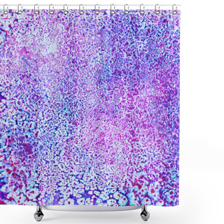 Personality  Abstract Background With Spots Of Paint. Cracks, Spots, Stains, Dots, Drops. Shower Curtains