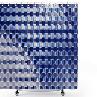 Personality  Abstract Cobalt Blue Shower Curtains
