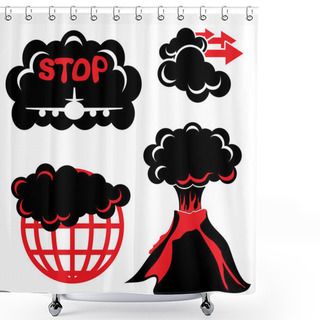 Personality  Volcanic Ash Shower Curtains