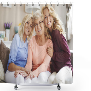 Personality  Meeting With The Close Family Shower Curtains