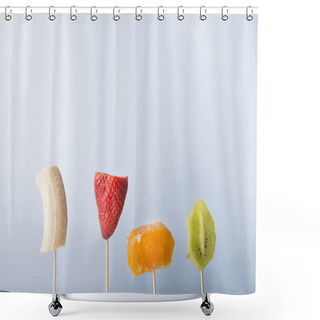 Personality  Ice Cream Of Fruits! Shower Curtains