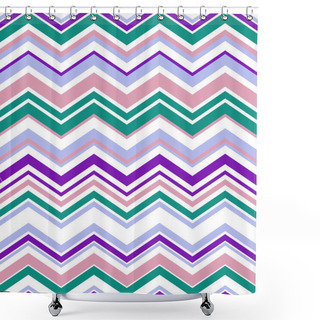 Personality  Seamless Chevron Background Pattern Shower Curtains
